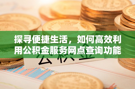 荔城探寻便捷生活，如何高效利用公积金服务网点查询功能