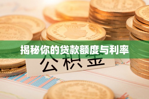 荔城揭秘你的贷款额度与利率
